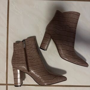 Marc Fisher croc booties